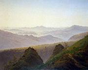 Caspar David Friedrich Morning in the Mountains oil painting artist